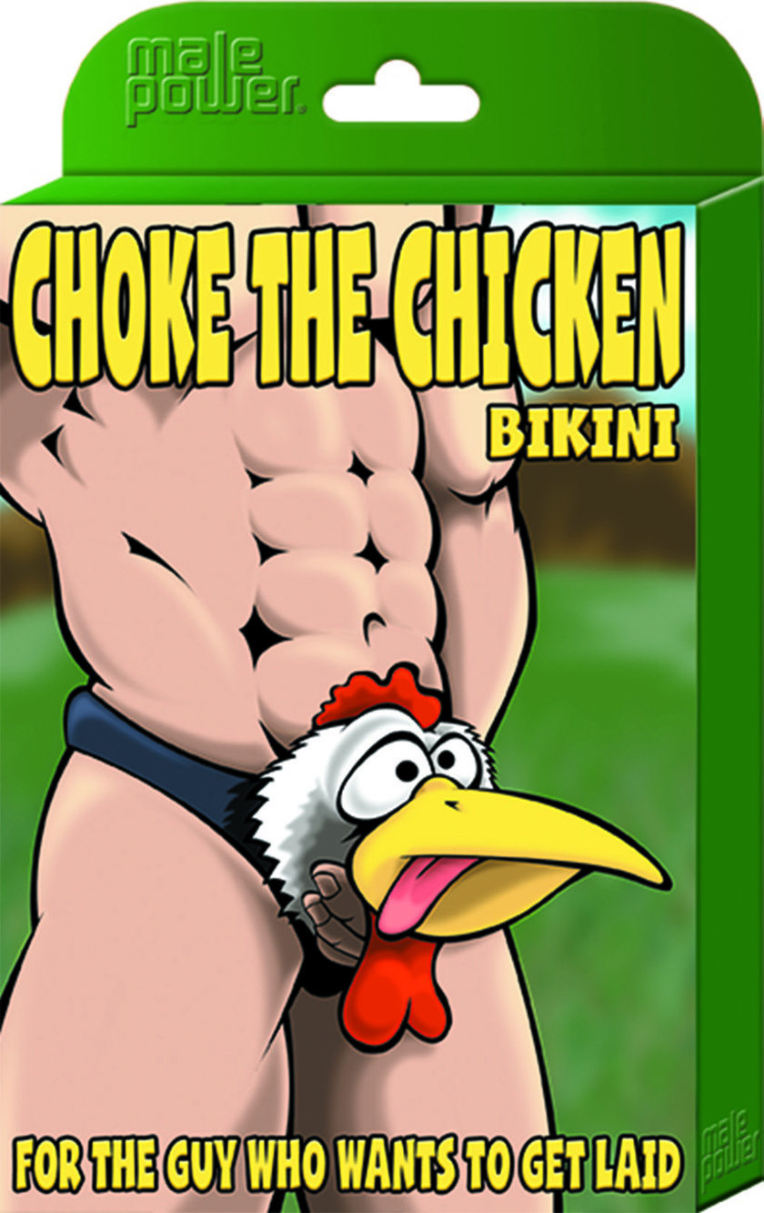 Choke the Chicken Bikini - One Size - Black Male Power